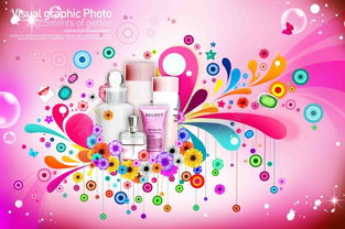 化妝品護(hù)膚品設(shè)計資源 免費花朵PSD分層素材推薦